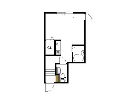 ザ・クラス大岡山(ワンルーム/1階)の間取り写真