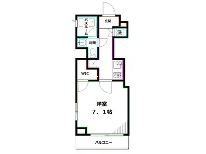 ブライズ西荻窪(1K/3階)の間取り写真
