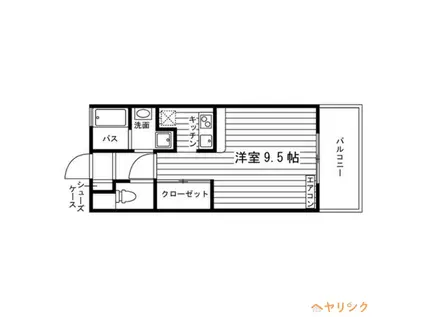 アヴァンコンティア小幡(1K/12階)の間取り写真
