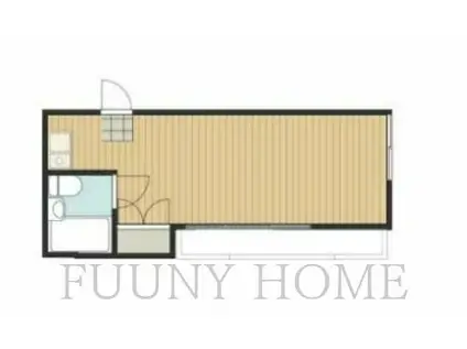 ルミエールII(ワンルーム/2階)の間取り写真