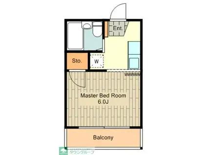 シャルムサシダ(1K/3階)の間取り写真