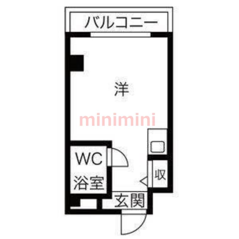プレアール吹田泉町II(ワンルーム/1階)の間取り写真