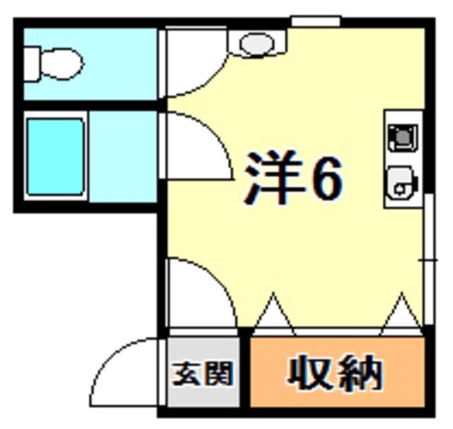 ERC城内ビル(ワンルーム/5階)の間取り写真
