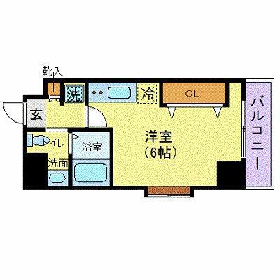 スカイコート両国壱番館(ワンルーム/7階)の間取り写真