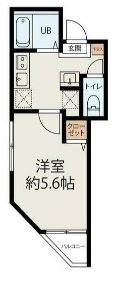 DSコート白糸台(1K/1階)の間取り写真