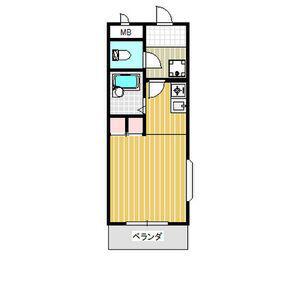 メゾンA4(1K/2階)の間取り写真