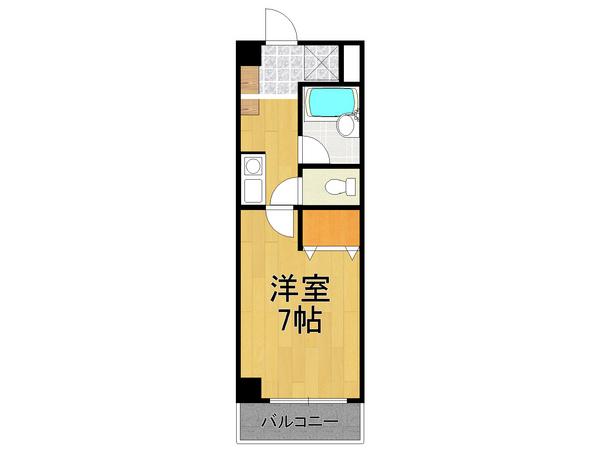 エスポワール西宮(1K/5階)の間取り写真
