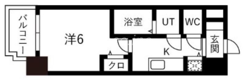 プレサンス新大阪コアシティ(1K/12階)の間取り写真