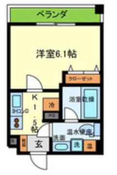 RITZ小阪(1K/6階)の間取り写真