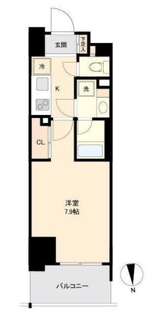 プライマル南砂(1K/11階)の間取り写真