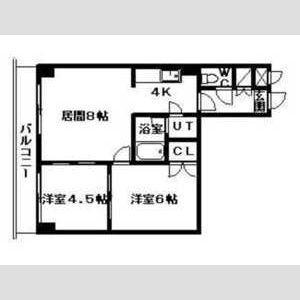アルカディア33(2LDK/5階)の間取り写真