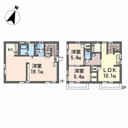 ロイヤルハイツ(3LDK/1階)の間取り写真