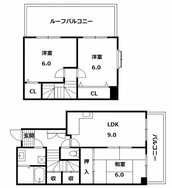 エクラシア鷹取駅前(3LDK/5階)の間取り写真