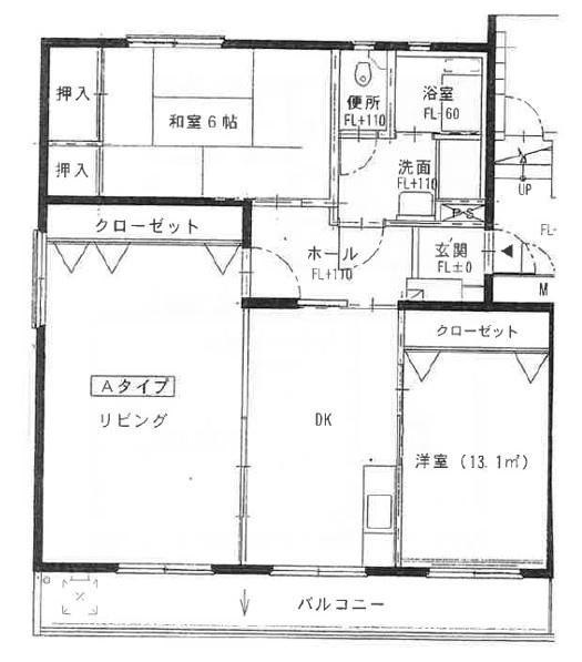 エクセルハウス壱番館(2LDK/1階)の間取り写真