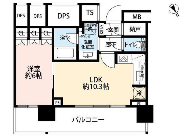 ザ・タワーレジデンス大塚(1LDK/9階)の間取り写真
