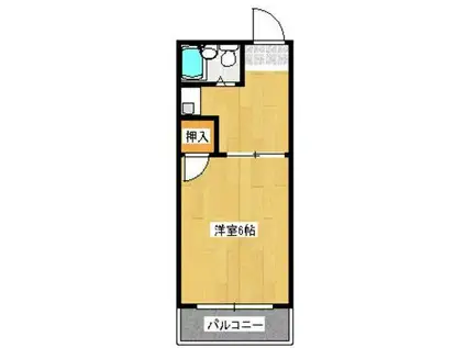 コート扇町I(1K/4階)の間取り写真