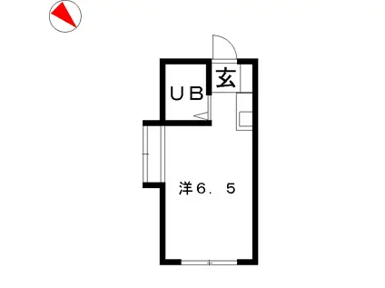 パロ豊玉(ワンルーム/1階)の間取り写真