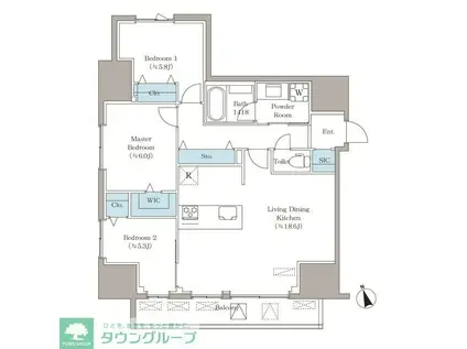 VISTA西早稲田(3SLDK/3階)の間取り写真