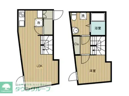 RESIDENCE東中野(ワンルーム/4階)の間取り写真