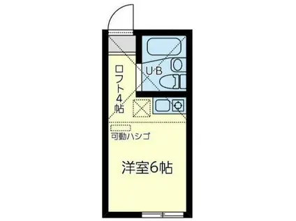 ユナイト東寺尾ジャンルイジ(ワンルーム/2階)の間取り写真