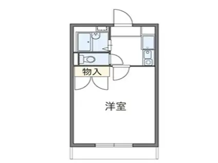 EAハイツ多摩センター(1K/1階)の間取り写真