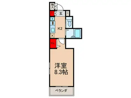 コンフォートホーム板橋(1K/2階)の間取り写真