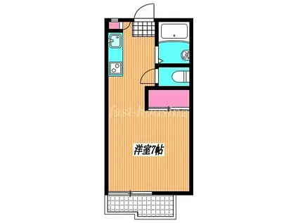 ガーデンハイツ吉祥(ワンルーム/2階)の間取り写真