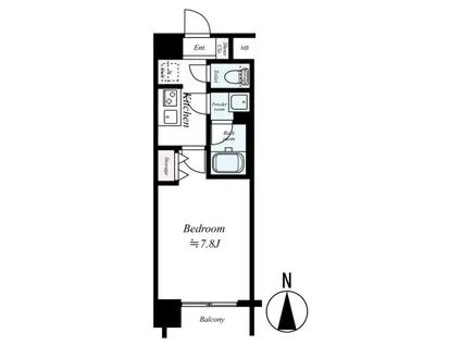 ハーモニーレジデンス森下ステーションフロント(1K/11階)の間取り写真