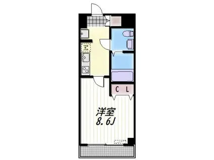 ARIUS(1K/6階)の間取り写真