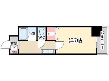 ロイヤル天満橋(1K/5階)の間取り写真