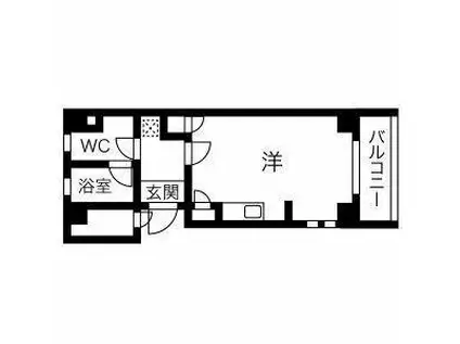 04ENSHOW QUATTRO(ワンルーム/5階)の間取り写真