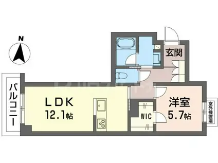 シャーメゾン ボヌール(1LDK/3階)の間取り写真