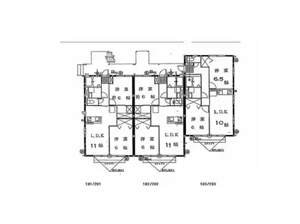 チェリー(2LDK/2階)の間取り写真