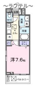 オークランドコーポ(1K/2階)の間取り写真