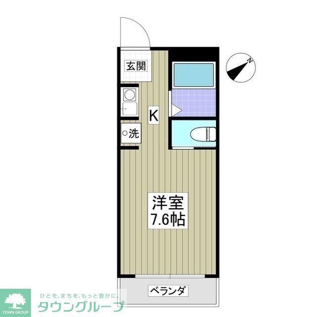 リブレス戸塚(ワンルーム/1階)の間取り写真