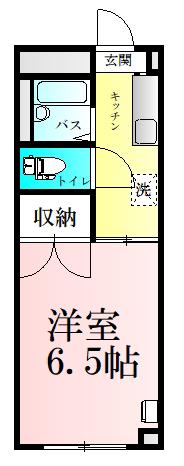 日成ヴィバーチェONE(1K/1階)の間取り写真
