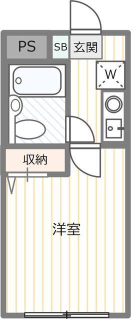 エクレール緑町(1K/3階)の間取り写真
