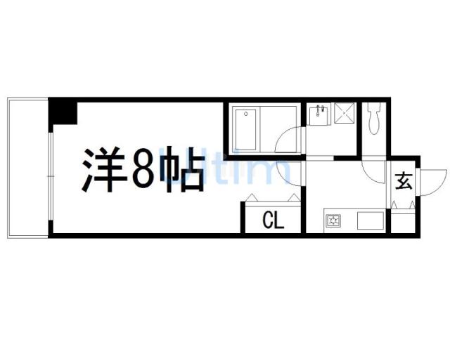 グレイス西京極(1K/6階)の間取り写真