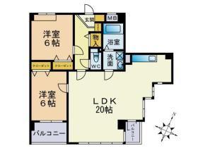 CONFORT-IK(1LDK/4階)の間取り写真