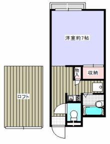 グレースとよなか(1K/2階)の間取り写真