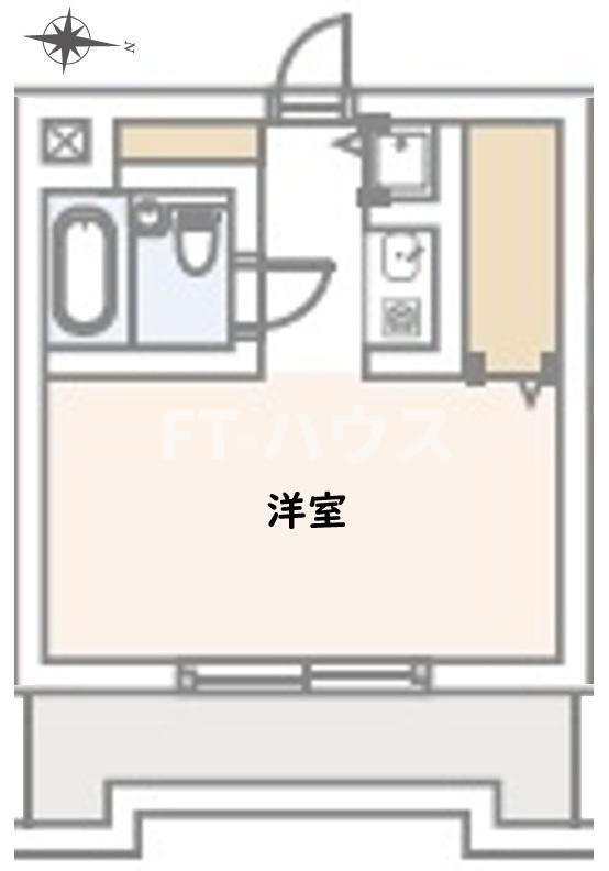ラレーブ津田沼IV(ワンルーム/3階)の間取り写真