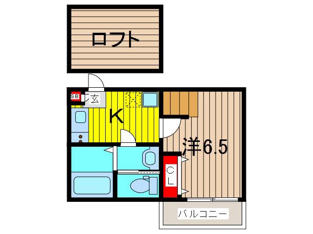 LUMINARE 蕨(1K/2階)の間取り写真