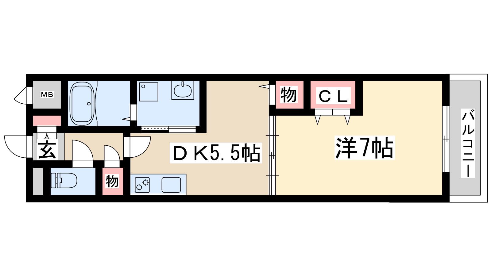 NLC新大阪パート3(1DK/8階)の間取り写真