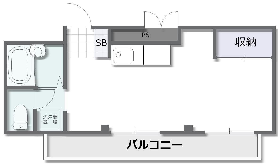川上マンション(ワンルーム/2階)の間取り写真