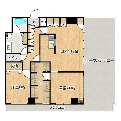 コスモリード蓮沼(2SLDK/5階)の間取り写真
