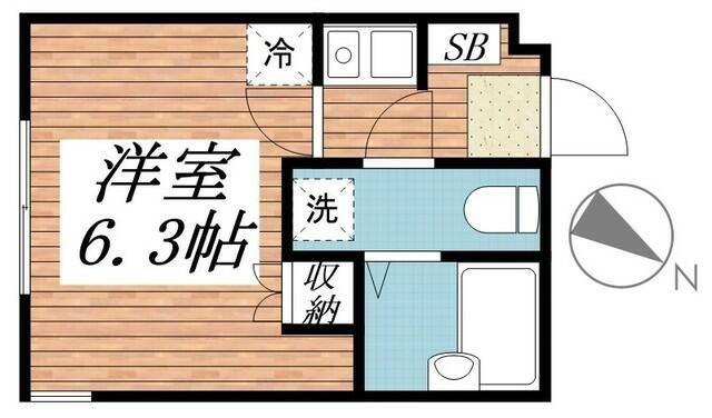 PINOT NOIR湘南(1K/3階)の間取り写真