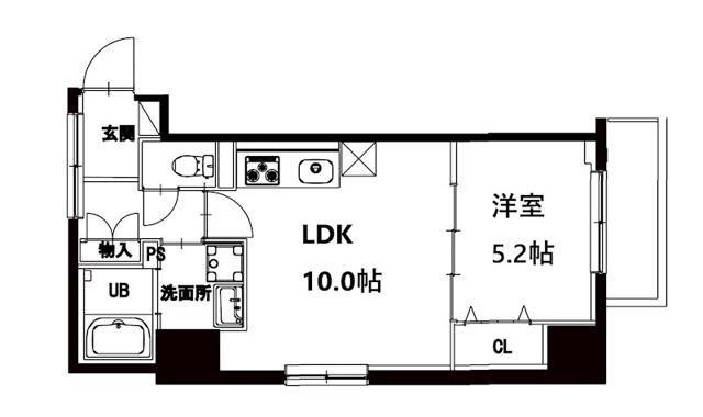 エム・グランヴィア駒形(1LDK/5階)の間取り写真