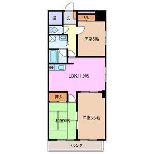 カーサ京橋(3LDK/5階)の間取り写真