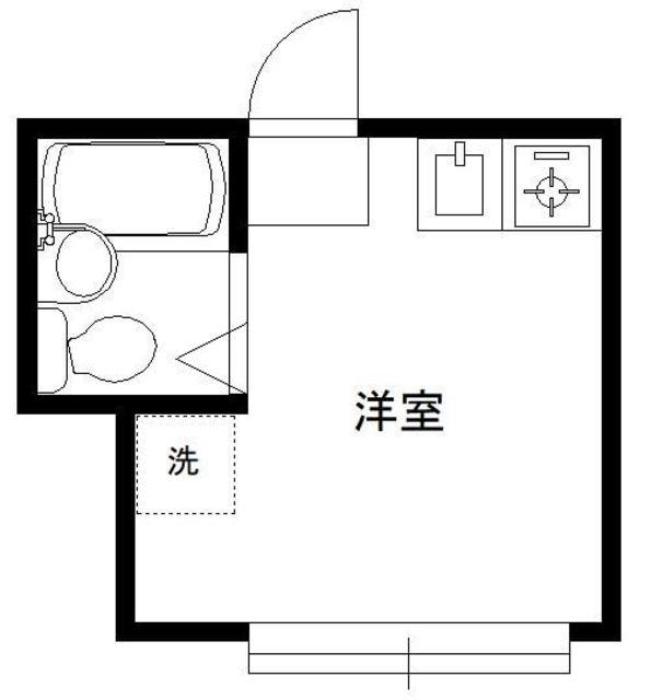 ライフピアモナーク(ワンルーム/1階)の間取り写真