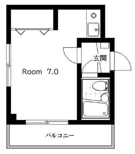 アネックス大舘(ワンルーム/3階)の間取り写真